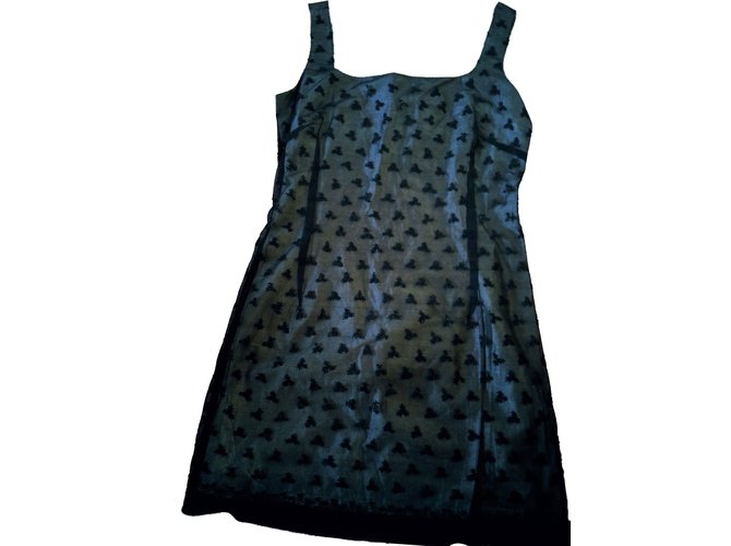 French Connection Dress Black Silk  ref.42459