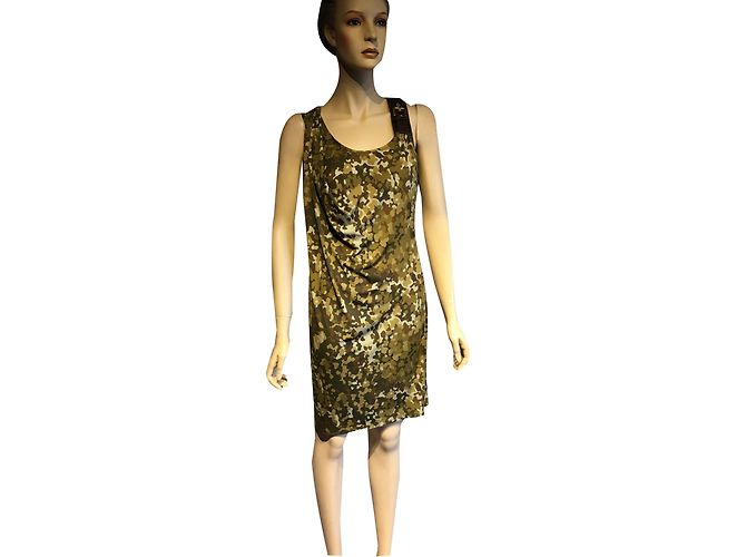 Vestito Michael Kors Khaki Materiale Seta S Cachi
