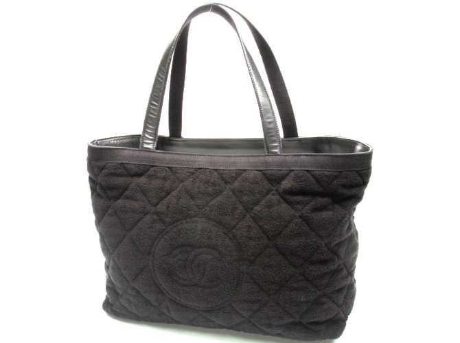 Chanel Handbags Black Cotton  ref.42531