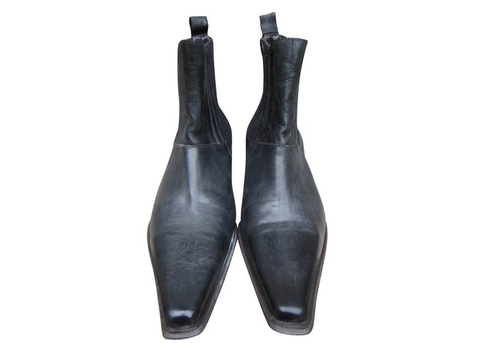 Autre Marque Fidji Ankle Boots Black Leather  ref.42563