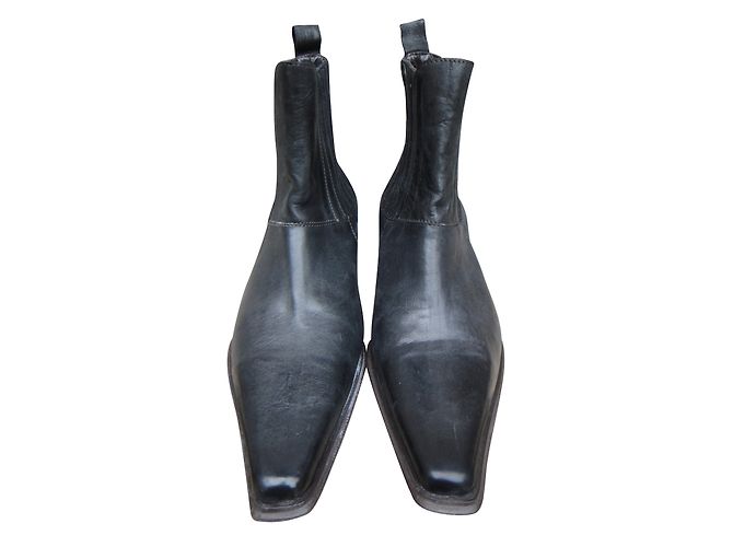 Autre Marque Fidji Ankle Boots Black Leather