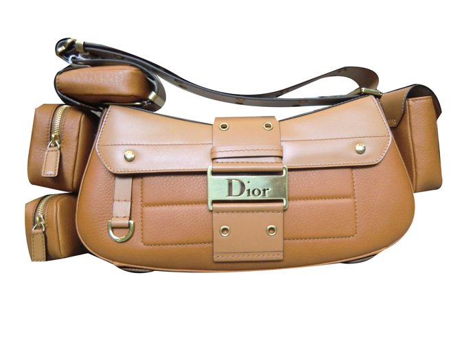 Dior Handbags Caramel Leather  ref.42639