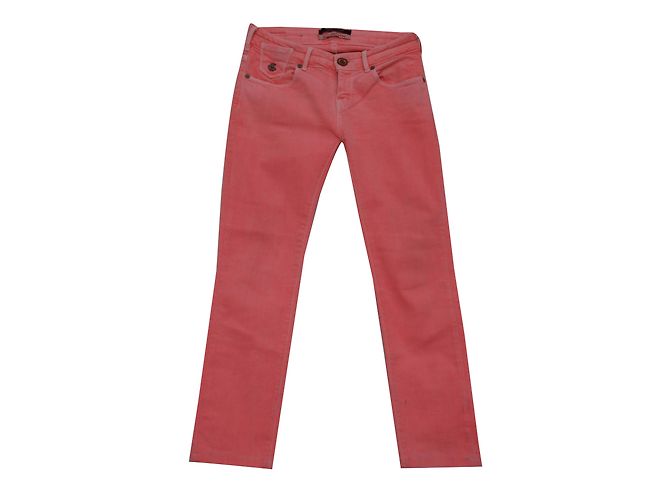 Vaqueros Skinny Rosa Fluorescente Maison Scotch