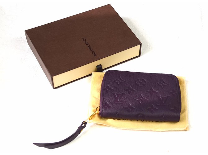 Louis Vuitton Zippy Purple Leather  ref.42683