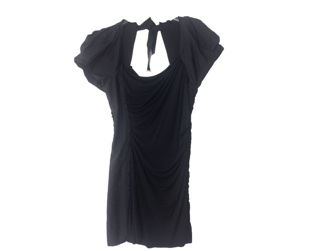 Louis Vuitton Dresses Black Viscose  ref.42687