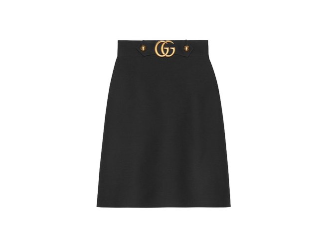 Gucci Skirts Black Wool  ref.42778