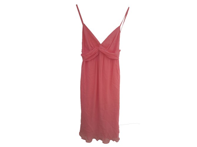 Tara Jarmon Dress Pink Silk  ref.42794