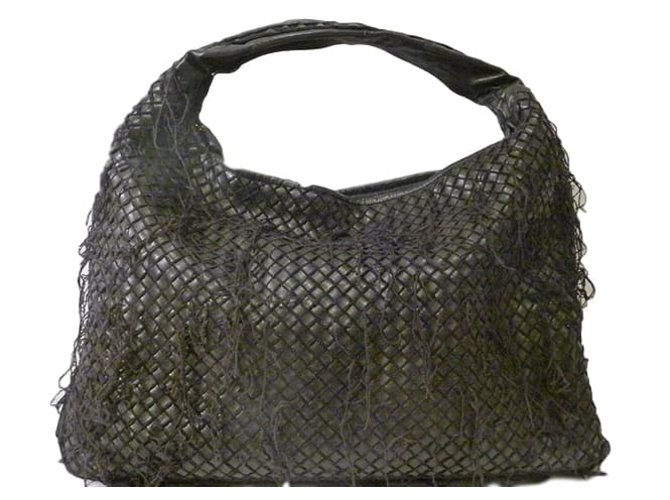 Bottega Veneta Fringe Netted Intrecciato Large Hobo Bag Handbags Bottega Veneta Fringe Netted Intrecciato Large Hobo Bag Handbags Leather Black Ref 42936