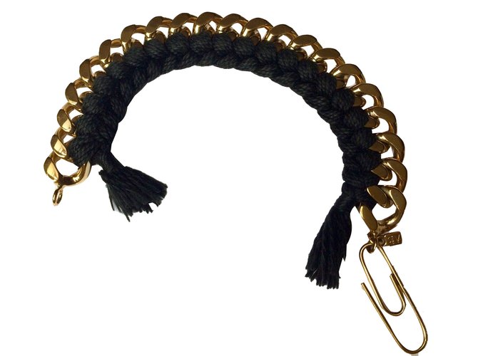 Aurelie Bidermann Bracelets Black Rope  ref.42946
