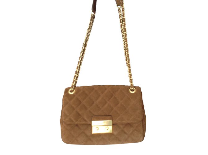 Michael Kors Bolsos de mano Caramelo Cuero  ref.42978