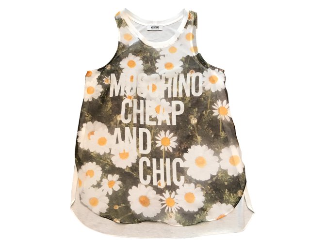 Top Moschino Cheap And Chic de algodón con estampado de margaritas Multicolor 