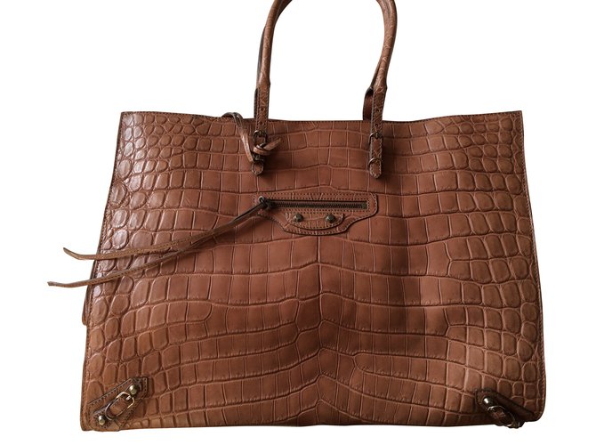 Balenciaga Handbags Caramel Exotic leather  ref.42996