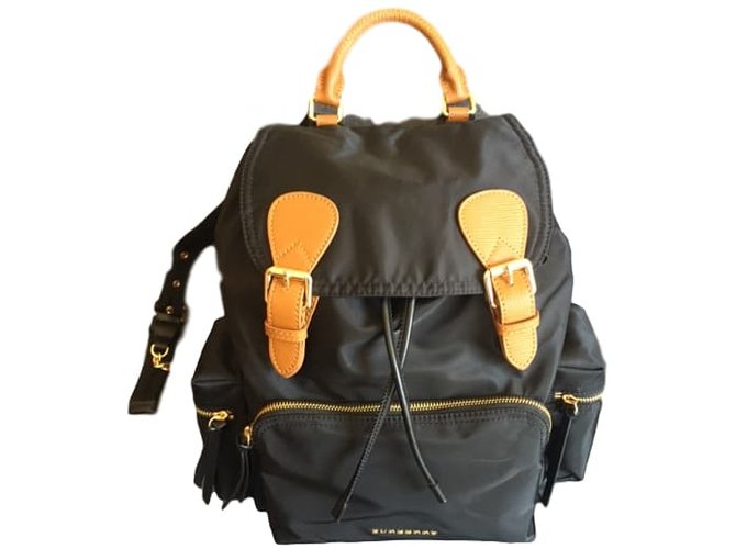 Burberry backpack Black Nylon  ref.43080