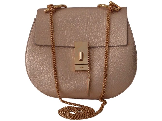 Chloé Handbags Golden Leather  ref.43081