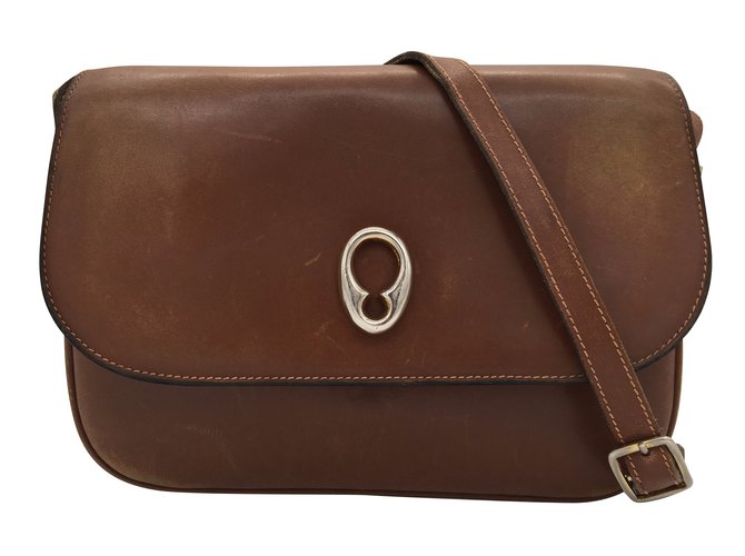 Céline Vintage Handbag Caramel Leather  ref.43108
