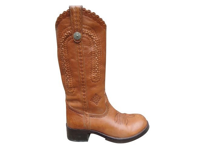 Botas Brando Ash de cuero marrón Castaño