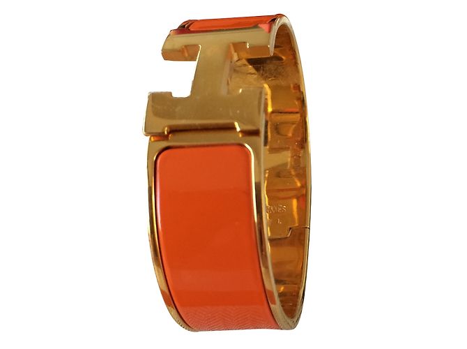 Pulsera clic-clac H Hermès Naranja