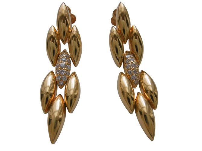 cartier 18k gold earrings