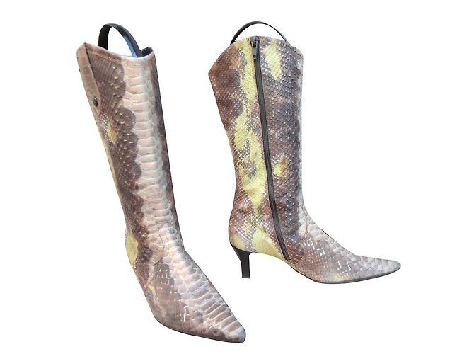 Autre Marque Bottes Peter Kaiser en cuir effet python Multicolore