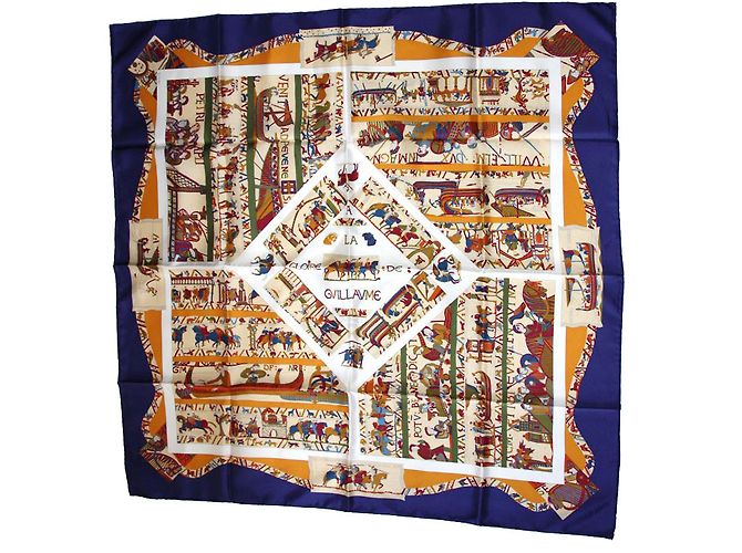 Hermès "La Gloire de Guillaume" Multicor Azul marinho