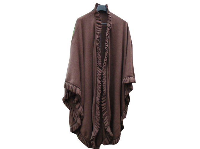 Christian Dior Cape Brown Wool  ref.43287