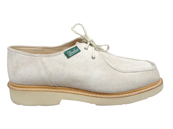 Paraboot Courcelle Derbies Weiß Wildleder