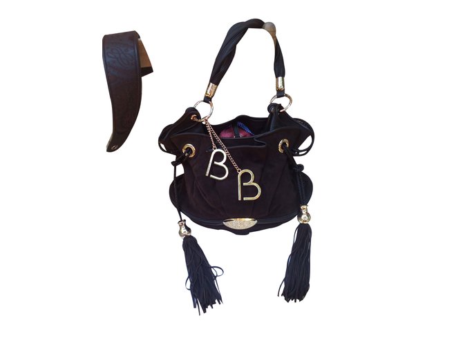 Lancel Handbags Dark brown Synthetic  ref.43347