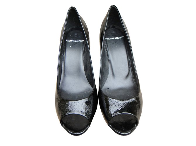 Pierre Hardy Escarpins Cuir vernis Noir  ref.43406