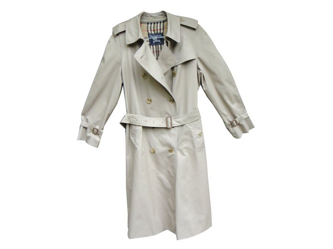 Burberry Trenchcoats Beige Baumwolle Polyester  ref.43438