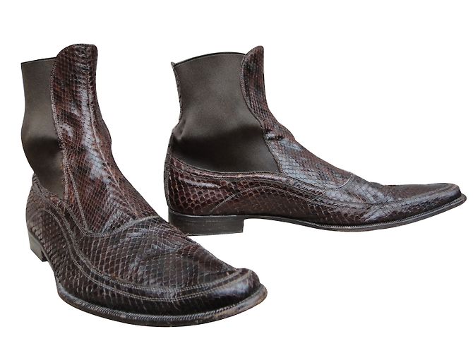 Dolce & Gabbana Python boots
