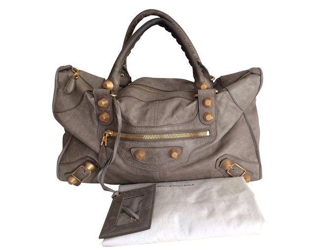 Balenciaga Handbags Taupe Leather  ref.43510