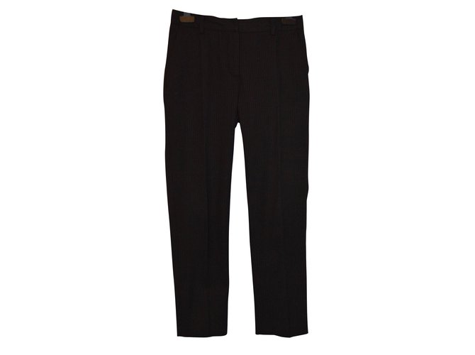 HENRY COTTON'S Pantalon droit Laine Noir  ref.43531