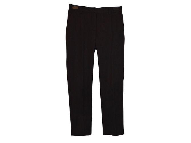 Henry Cotton's Wollmischung Hose Grau Schwarz