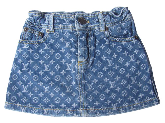 Louis Vuitton Skirts Blue Cotton ref.43542 - Joli Closet