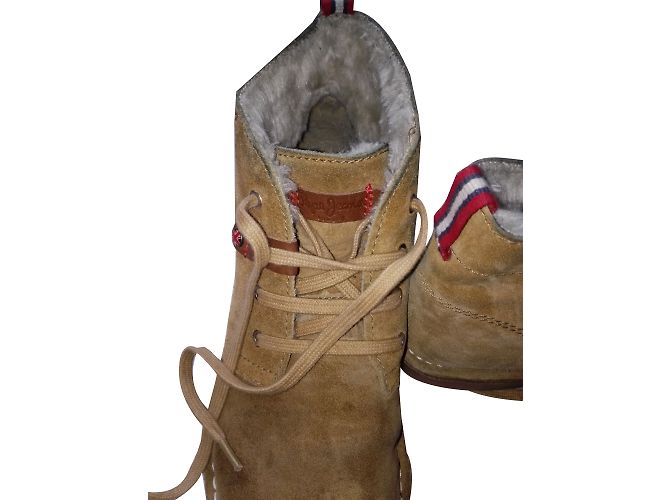 Botas Pepe Jeans de camurça e pele de cervo Caramel Caramelo