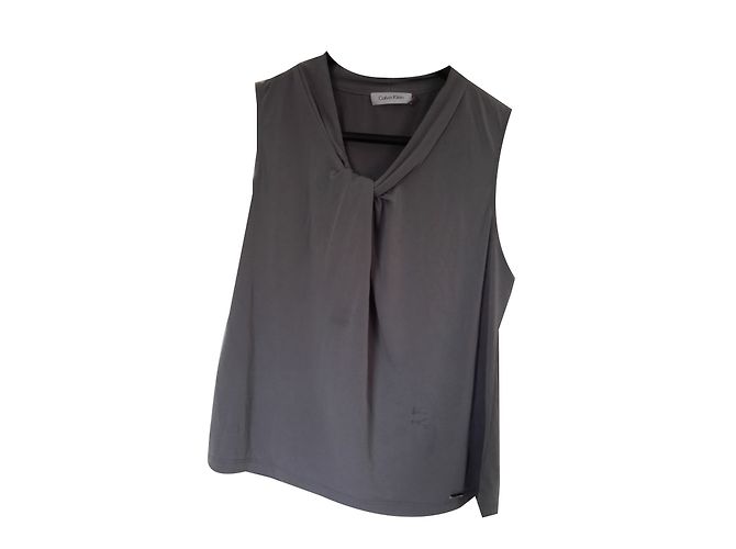 Top Calvin Klein de lycra gris