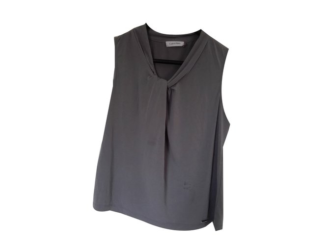 Calvin Klein Tops Grey  ref.43605