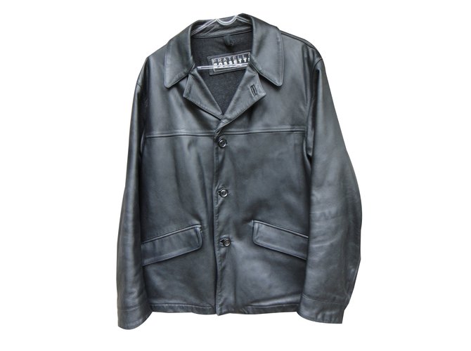 Fratelli Rosseti Blazers Jackets Black Leather  ref.43657
