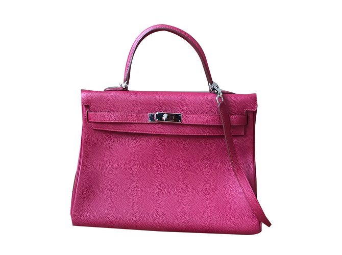 Kelly Hermès Handbags Leather  ref.43675
