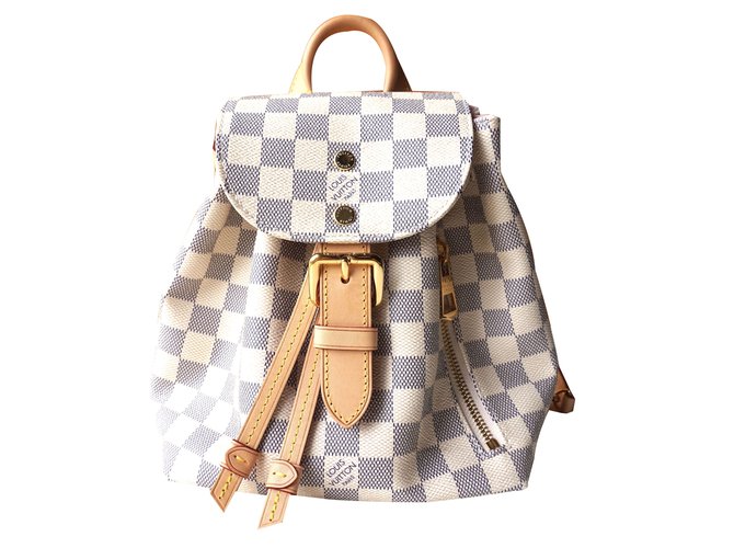 Louis Vuitton SPERONE BB Backpacks Leather White ref.43686 - Joli Closet