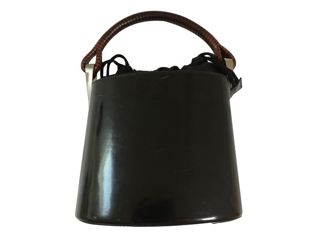 Kenzo Handbags Black Leather  ref.43716