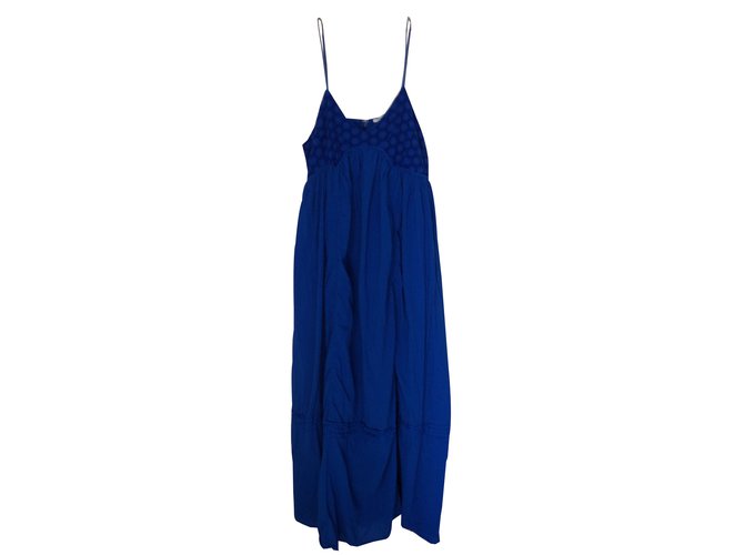 Les Petites Dresses Blue Cotton  ref.43731