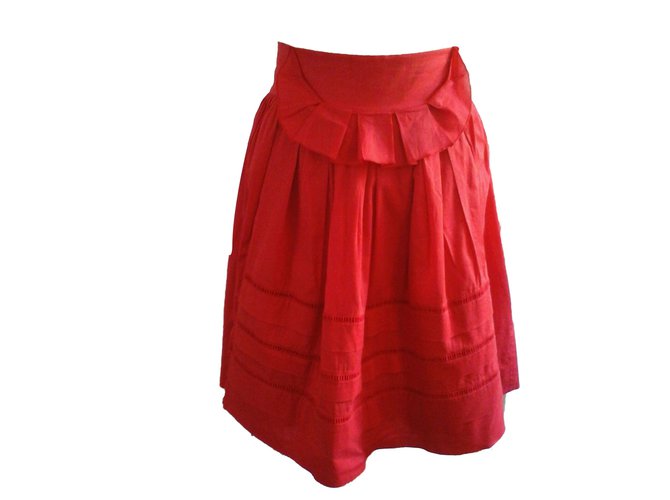 Sonia By Sonia Rykiel die Röcke Rot Baumwolle  ref.43747