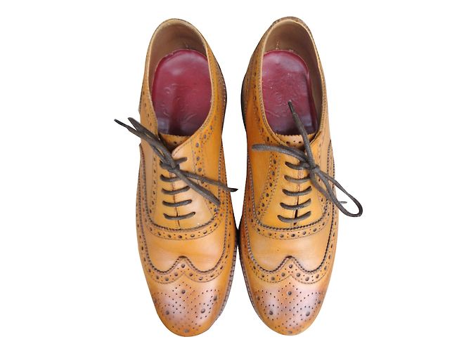 Autre Marque Grenson Albert Brogues in pelle color caramello