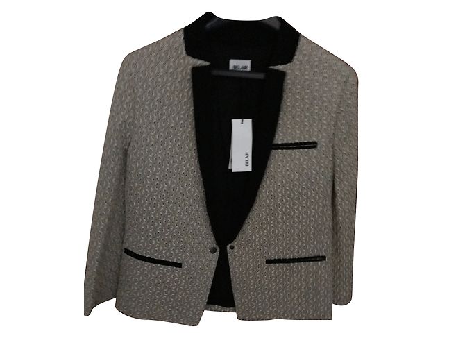 Bel Air Jacke Velo beige und schwarz Größe 3