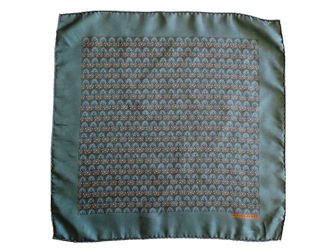 Hermès sciarpe Verde oliva Seta
