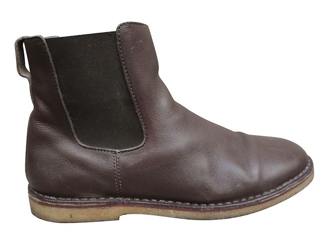 Apc Leather Boots Dark Brown 41FR
