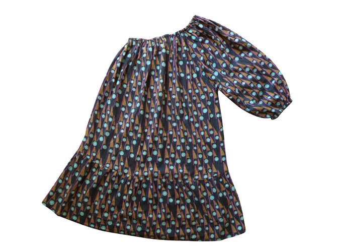 Antik Batik Kleider Mehrfarben Baumwolle  ref.43888