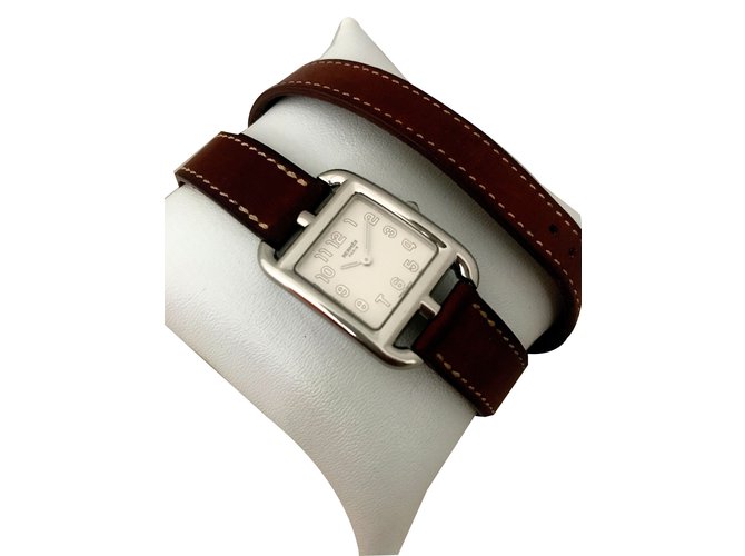 Hermès Watche White Steel  ref.43953