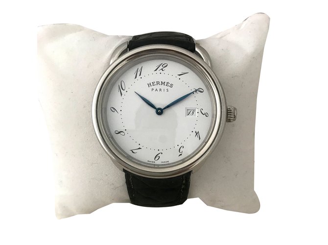 Hermès Quartz Watches White Steel  ref.43955